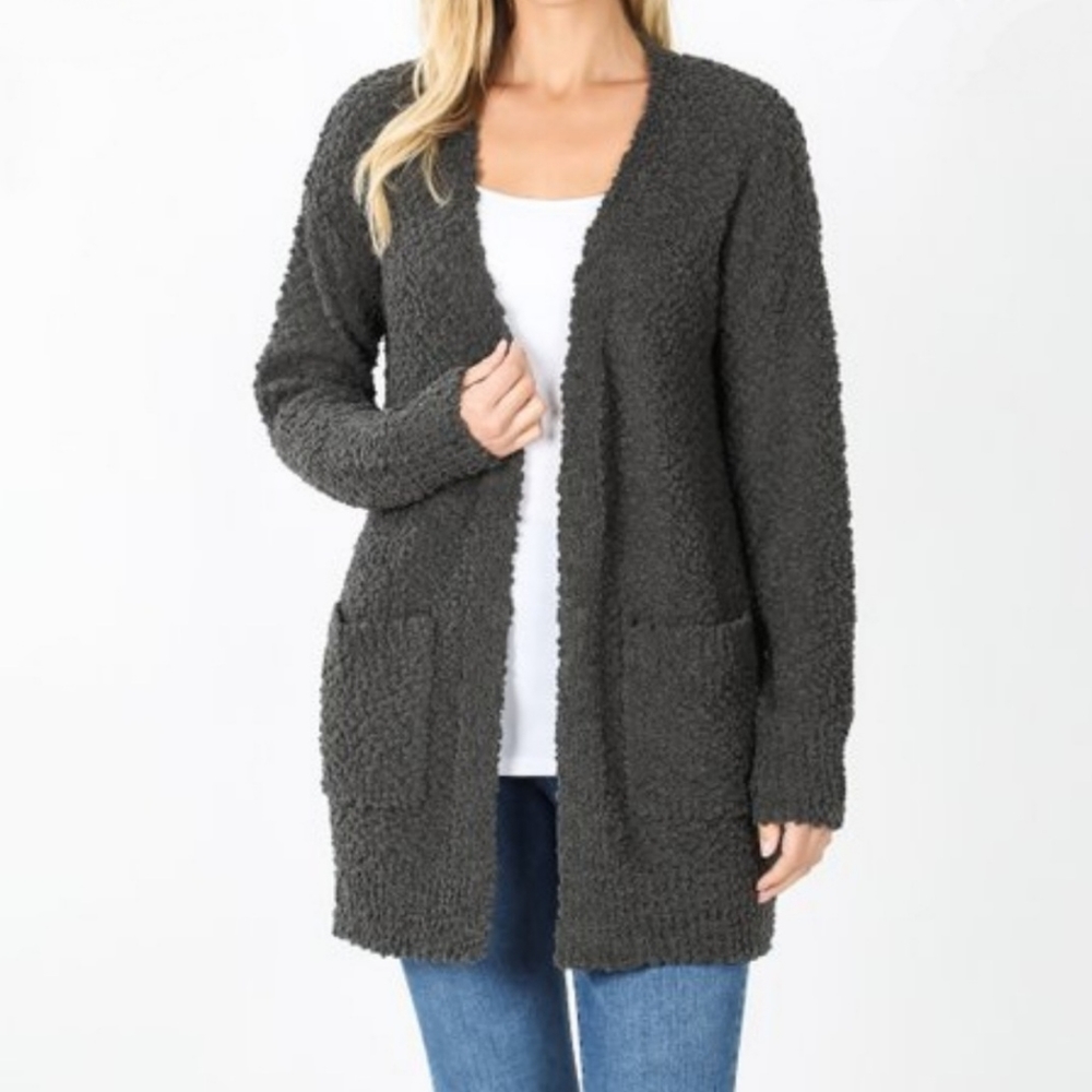 Charcoal Popcorn Sweater